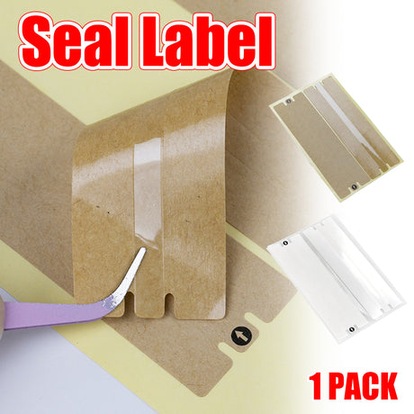 1Pack Kraft Paper Box Sealing Label Easy Tear Shipping Parcel Security