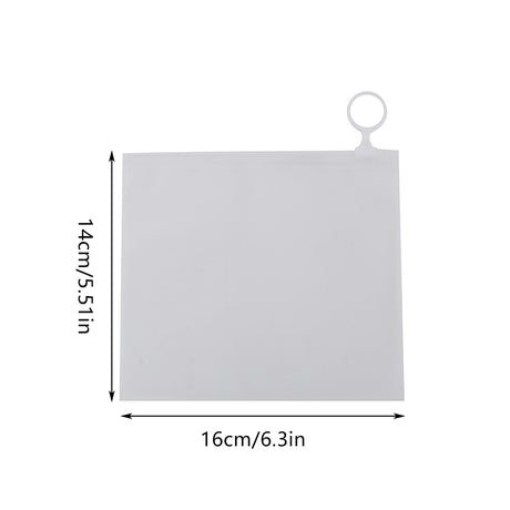 50 Pcs Clear Pull Tab Organizer Bags Daily Essentials Transparent