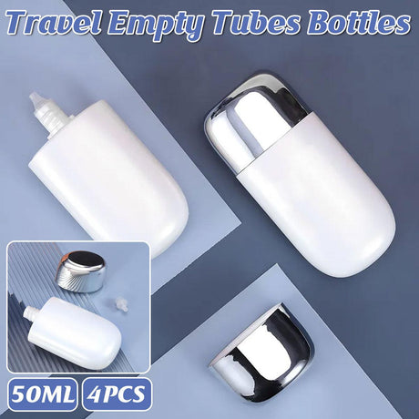 Squeeze Bottles 50ml PE Plastic Leak-Proof Refillable for Travel