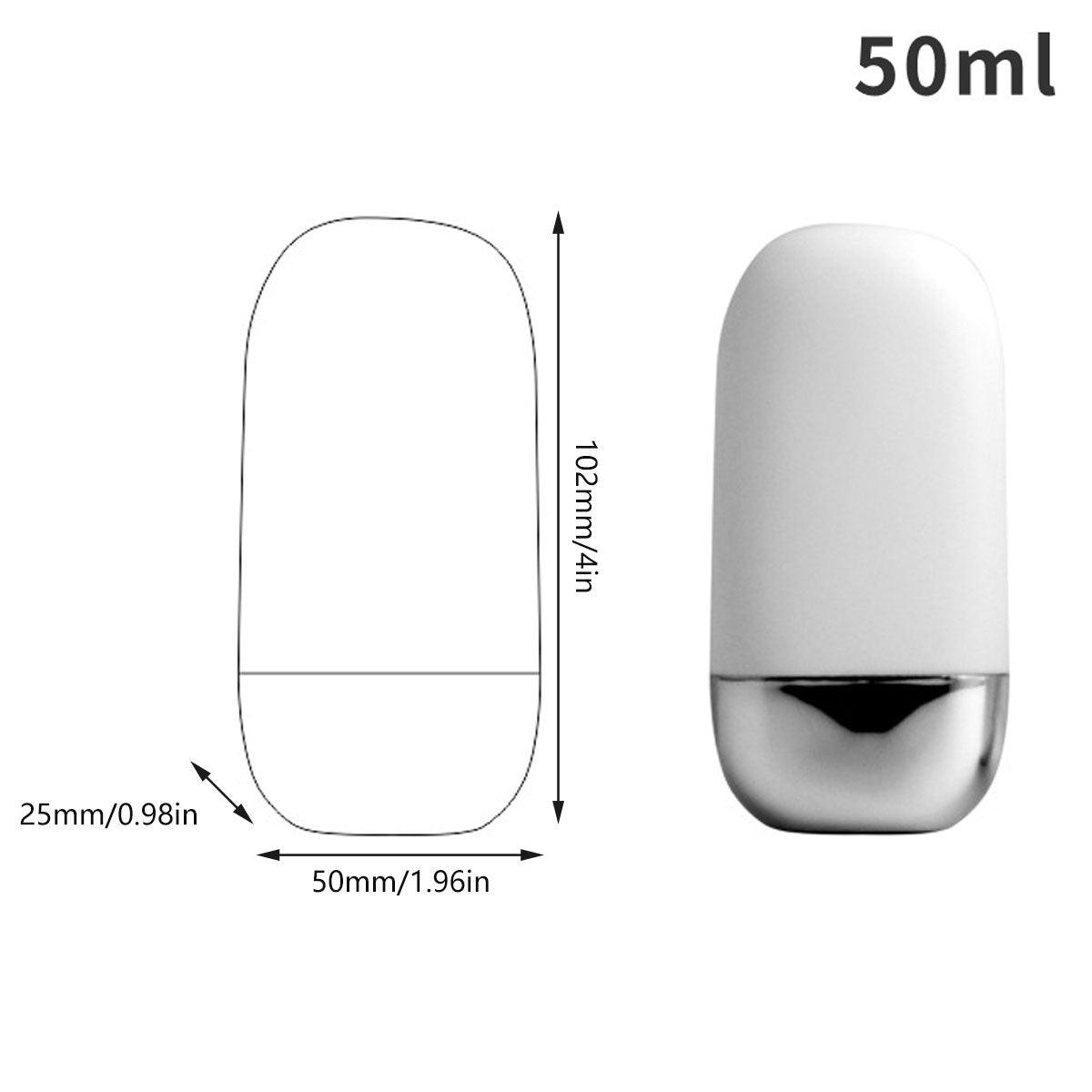 Squeeze Bottles 50ml PE Plastic Leak-Proof Refillable for Travel