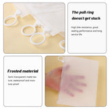 50pcs Frosted Transparent Drawstring Travel Storage Bags