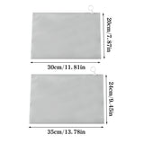 50pcs Frosted Transparent Drawstring Travel Storage Bags