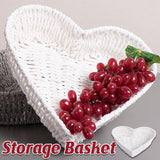 Woven Storage Basket Heart Shaped 1Pack