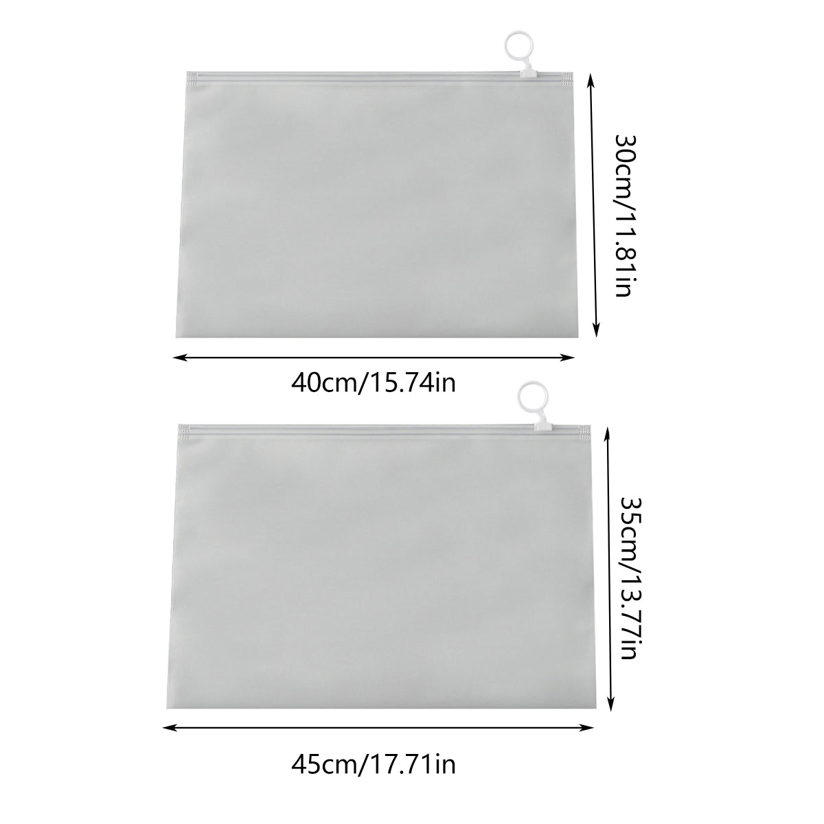 50PCS Zipper Storage Bags Waterproof Dustproof Clothes Organizer