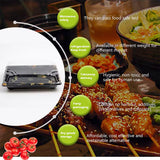 Disposable Transparent Plastic Sushi Salmon Packaging Box Food Grade 50PCS