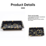 Disposable Transparent Plastic Sushi Salmon Packaging Box Food Grade 50PCS