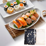 Disposable Transparent Plastic Sushi Salmon Packaging Box Food Grade 50PCS