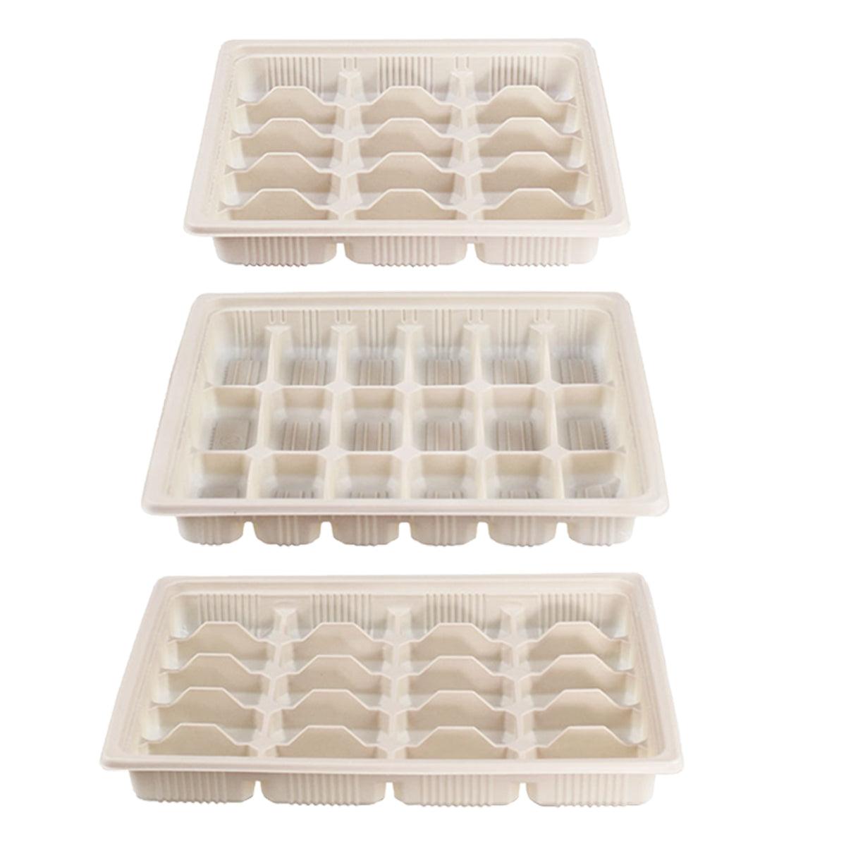 Takeaway Containers Food-Grade Plastic 15-Grid 50 Pieces with Lids