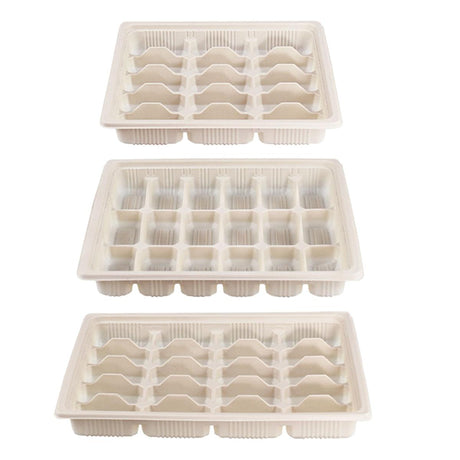 Takeaway Containers Food-Grade Plastic 15-Grid 50 Pieces with Lids