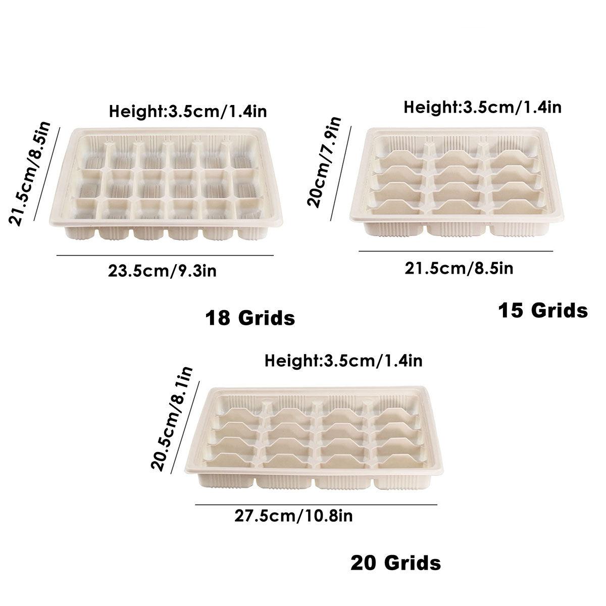 Takeaway Containers Food-Grade Plastic 15-Grid 50 Pieces with Lids