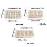 Takeaway Containers Food-Grade Plastic 15-Grid 50 Pieces with Lids
