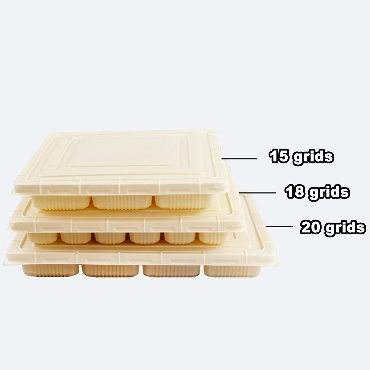 Takeaway Containers Food-Grade Plastic 15-Grid 50 Pieces with Lids