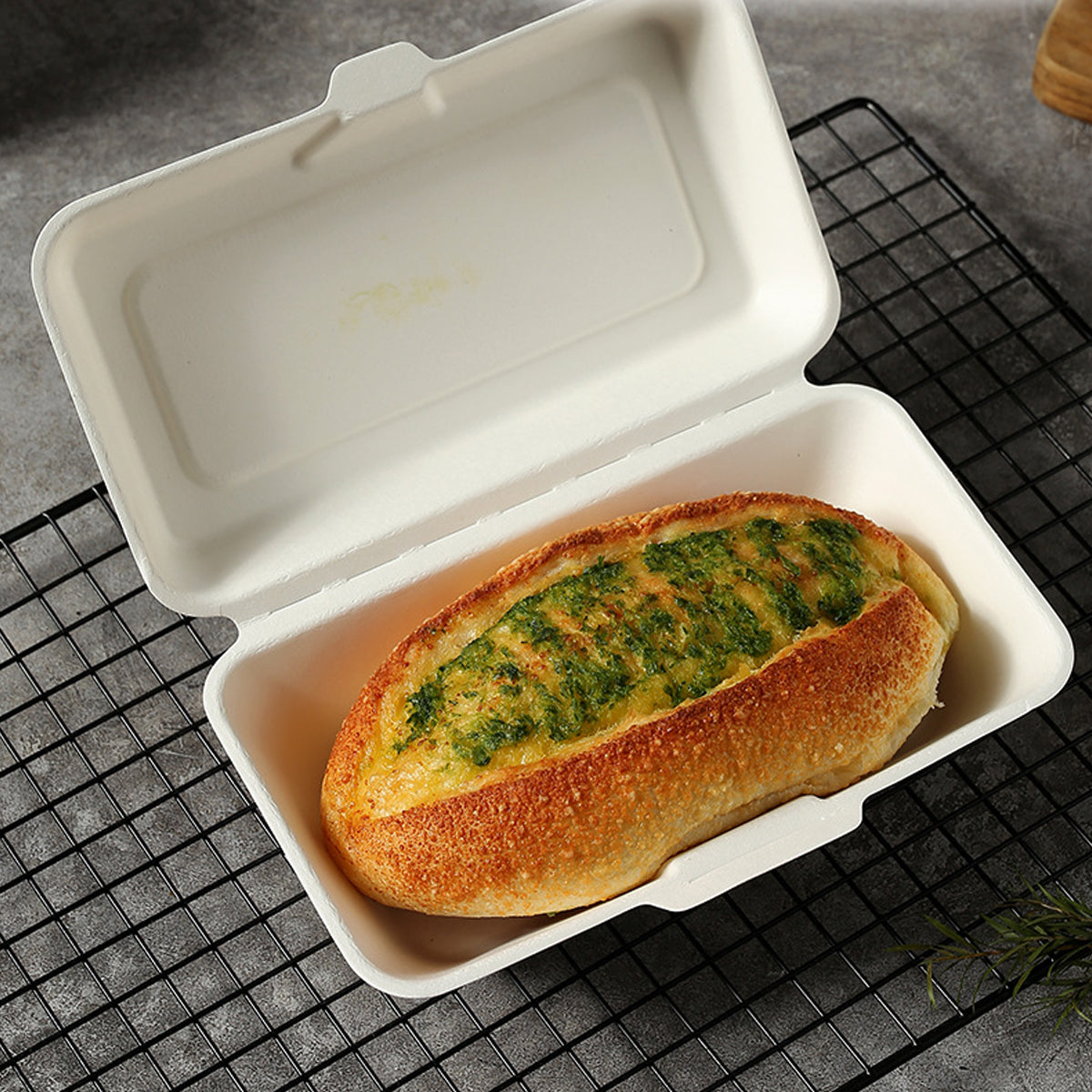 50PCS Hot Dog Fast Food Takeaway Boxes Greaseproof Packaging