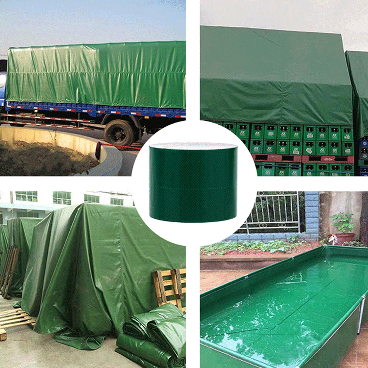 High Adhesive Tarpaulin Repair Tape Tent Awning Fix Patch Waterproof