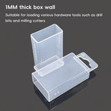 20PCS Mini Transparent Telescopic Storage Boxes Clear Plastic Organizer