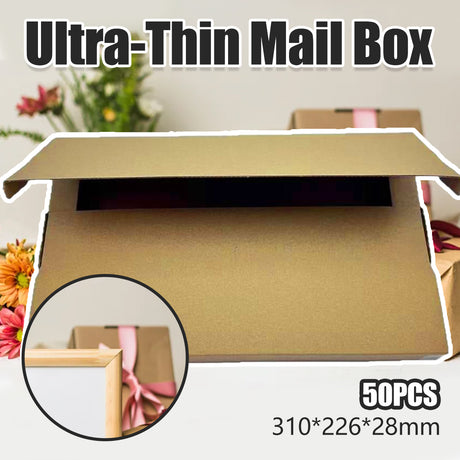 50pcs Kraft Paper Brown Corrugated Shipping Box Mailer