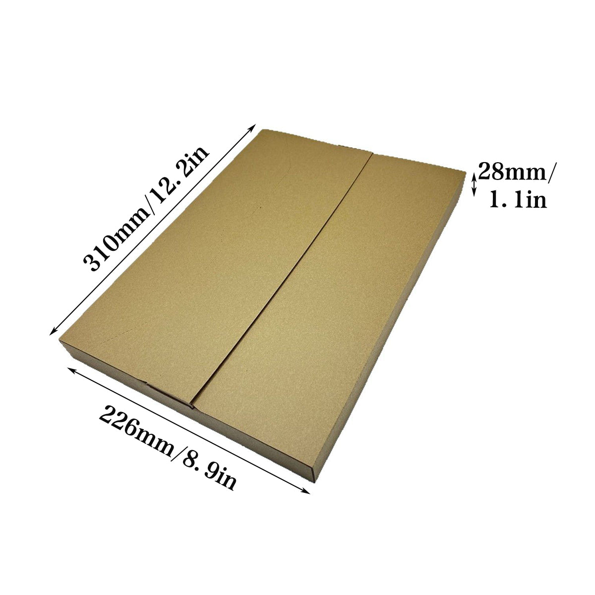 50pcs Kraft Paper Brown Corrugated Shipping Box Mailer