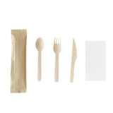 Upgrade your tableware with this 100-piece biodegradable wooden set. Perfect for parties, picnics, or everyday use. Sturdy, eco-friendly, and disposable – order yours today!