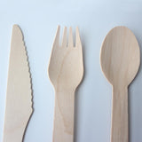 Upgrade your tableware with this 100-piece biodegradable wooden set. Perfect for parties, picnics, or everyday use. Sturdy, eco-friendly, and disposable – order yours today!