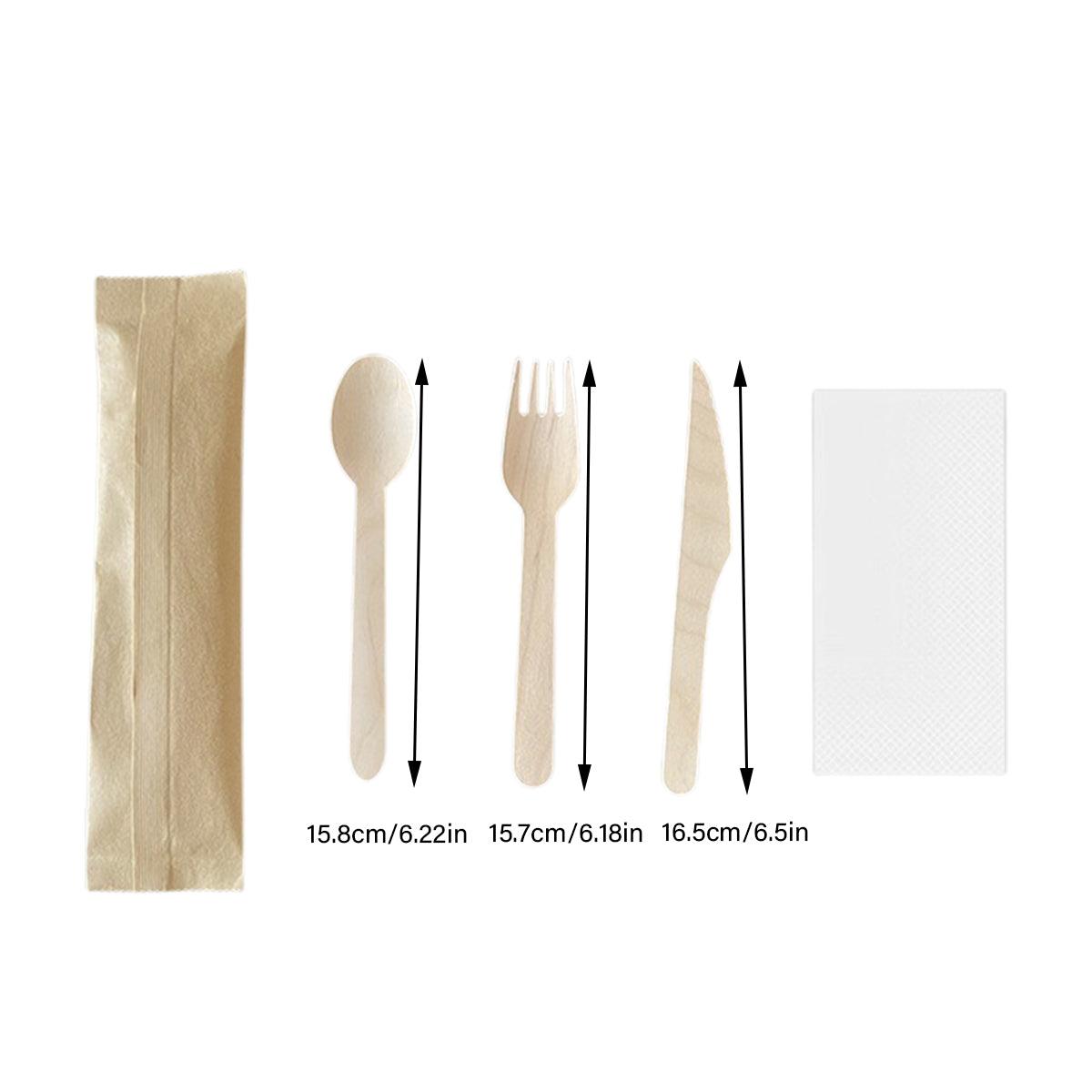 Upgrade your tableware with this 100-piece biodegradable wooden set. Perfect for parties, picnics, or everyday use. Sturdy, eco-friendly, and disposable – order yours today!