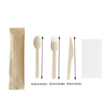 Upgrade your tableware with this 100-piece biodegradable wooden set. Perfect for parties, picnics, or everyday use. Sturdy, eco-friendly, and disposable – order yours today!