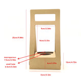 30PCS Kraft Paper Flower Gift Boxes with Handle for Wedding Favors