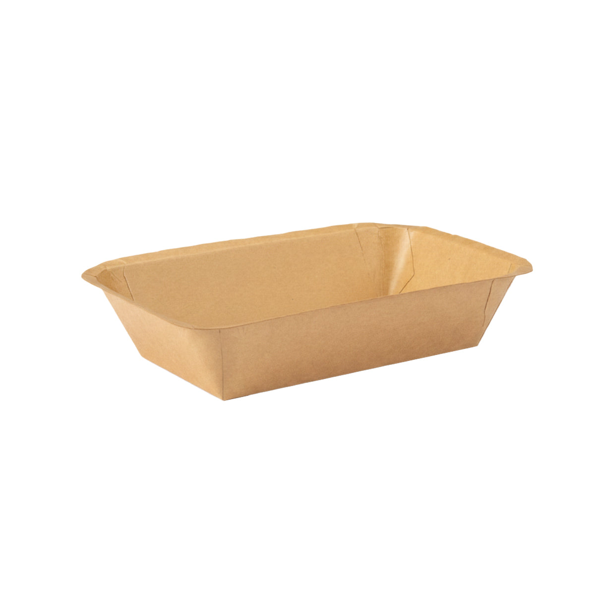 100PCS Kraft Paper Plates Food Grade Water Oil Resistant Lunch Boxes