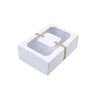 24PCS Kraft Candy Boxes with Clear Window Durable Gift Packaging