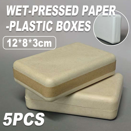 5PCS Jewelry Display Box Paper Plastic Jewelry Gift Box Packaging Protable AU