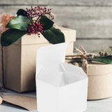 White Cardboard Gift Boxes 50PCS for Birthday Packaging