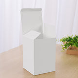 White Cardboard Gift Boxes 50PCS for Birthday Packaging