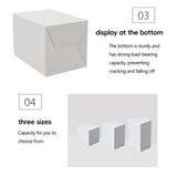 White Cardboard Gift Boxes 50PCS for Birthday Packaging