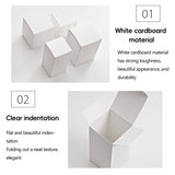 White Cardboard Gift Boxes 50PCS for Birthday Packaging
