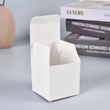 White Cardboard Gift Boxes 50PCS for Birthday Packaging