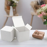 White Cardboard Gift Boxes 50PCS for Birthday Packaging