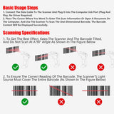 Wireless Barcode Scanner – Fast, Durable & 50-Hour Battery Life