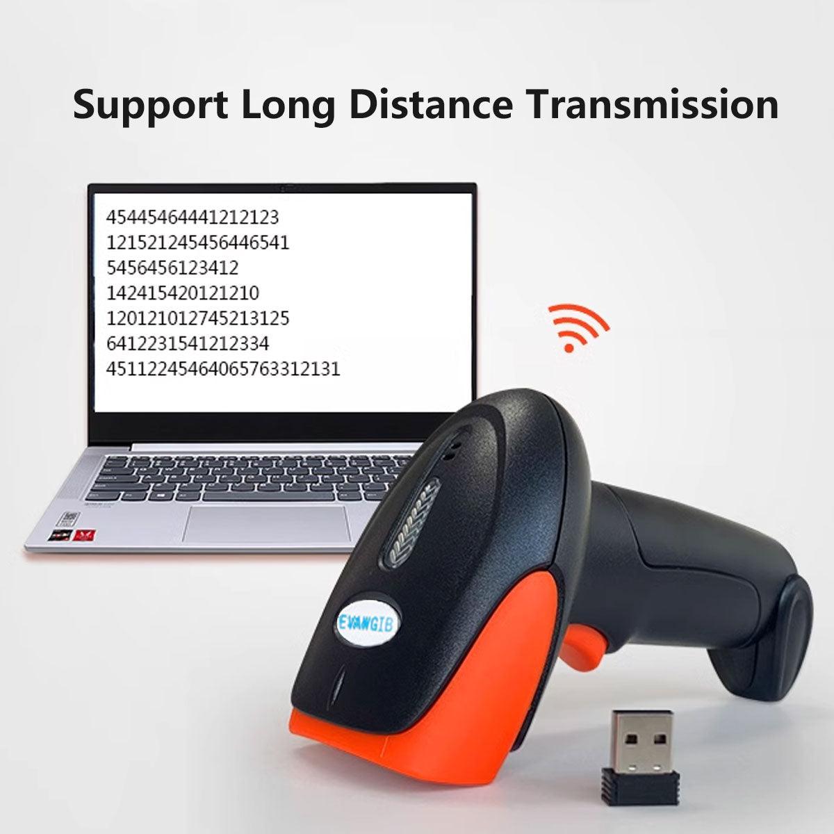 Wireless Barcode Scanner – Fast, Durable & 50-Hour Battery Life