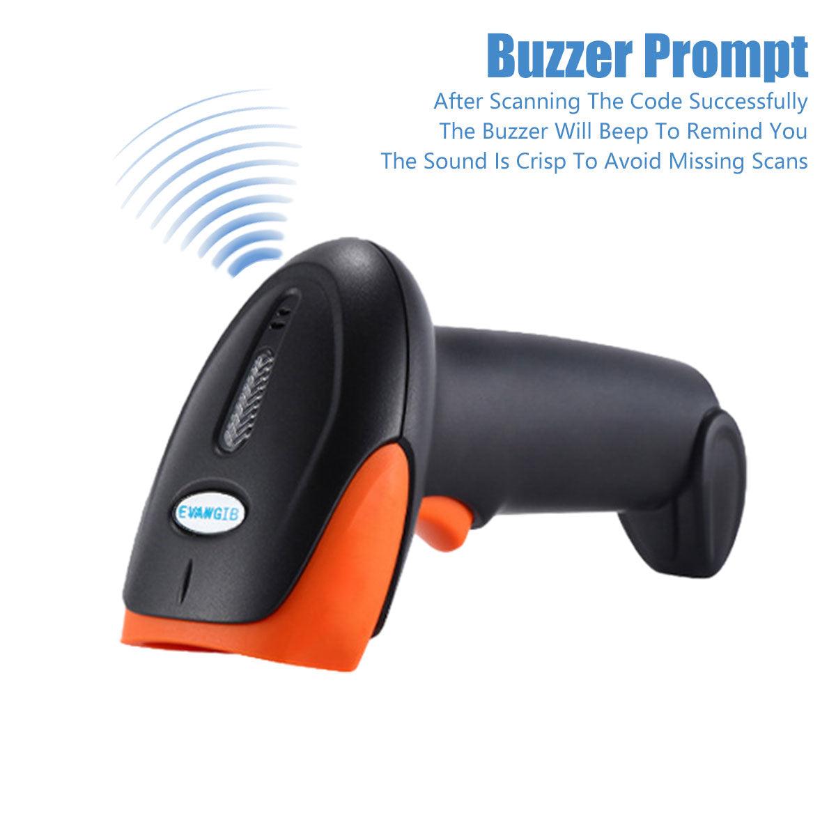 Wireless Barcode Scanner – Fast, Durable & 50-Hour Battery Life