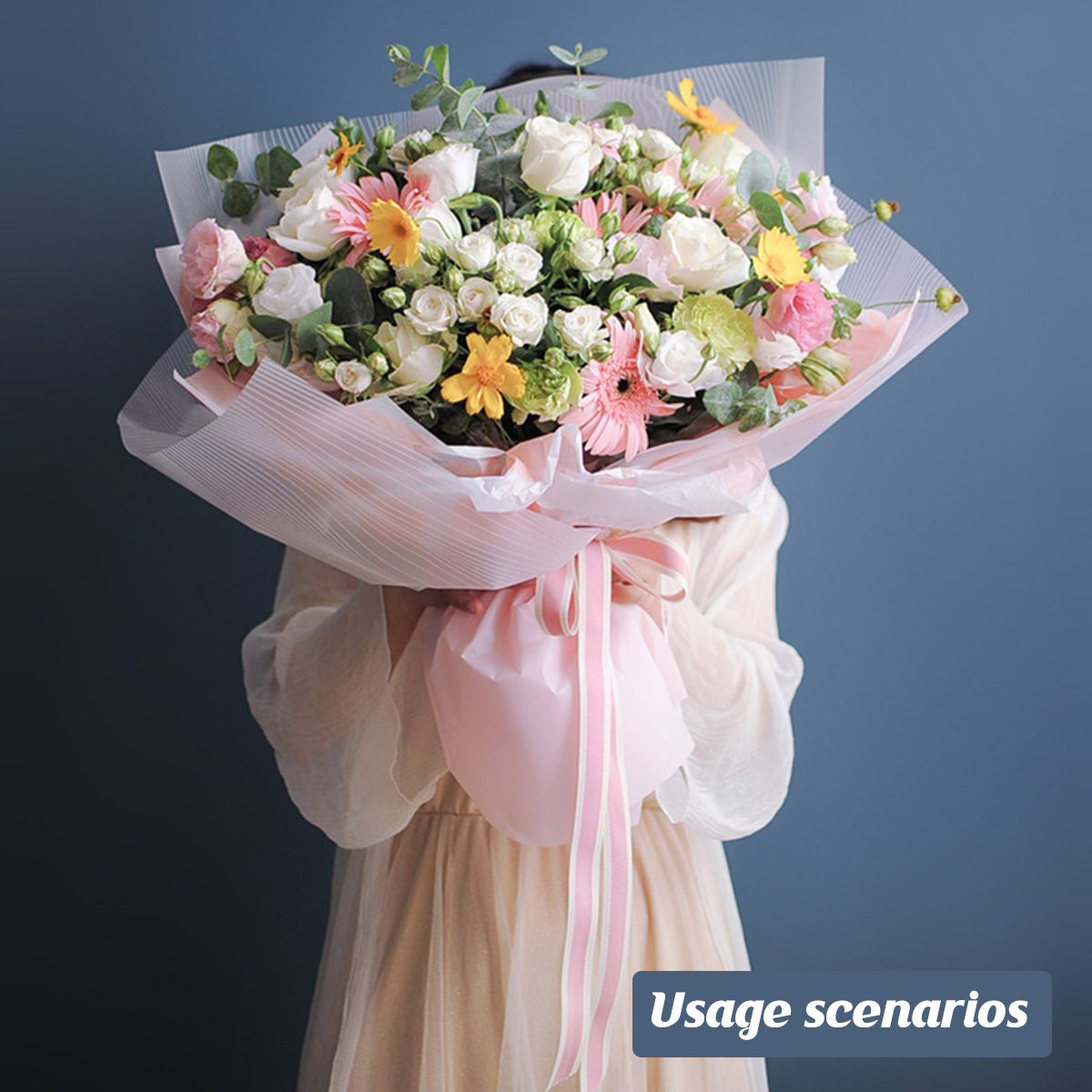 20pcs Waterproof Paper DIY Flower Bouquet Wrapping Craft