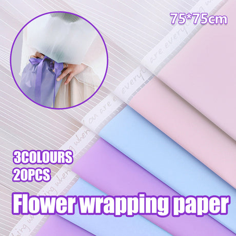 20pcs Waterproof Paper DIY Flower Bouquet Wrapping Craft