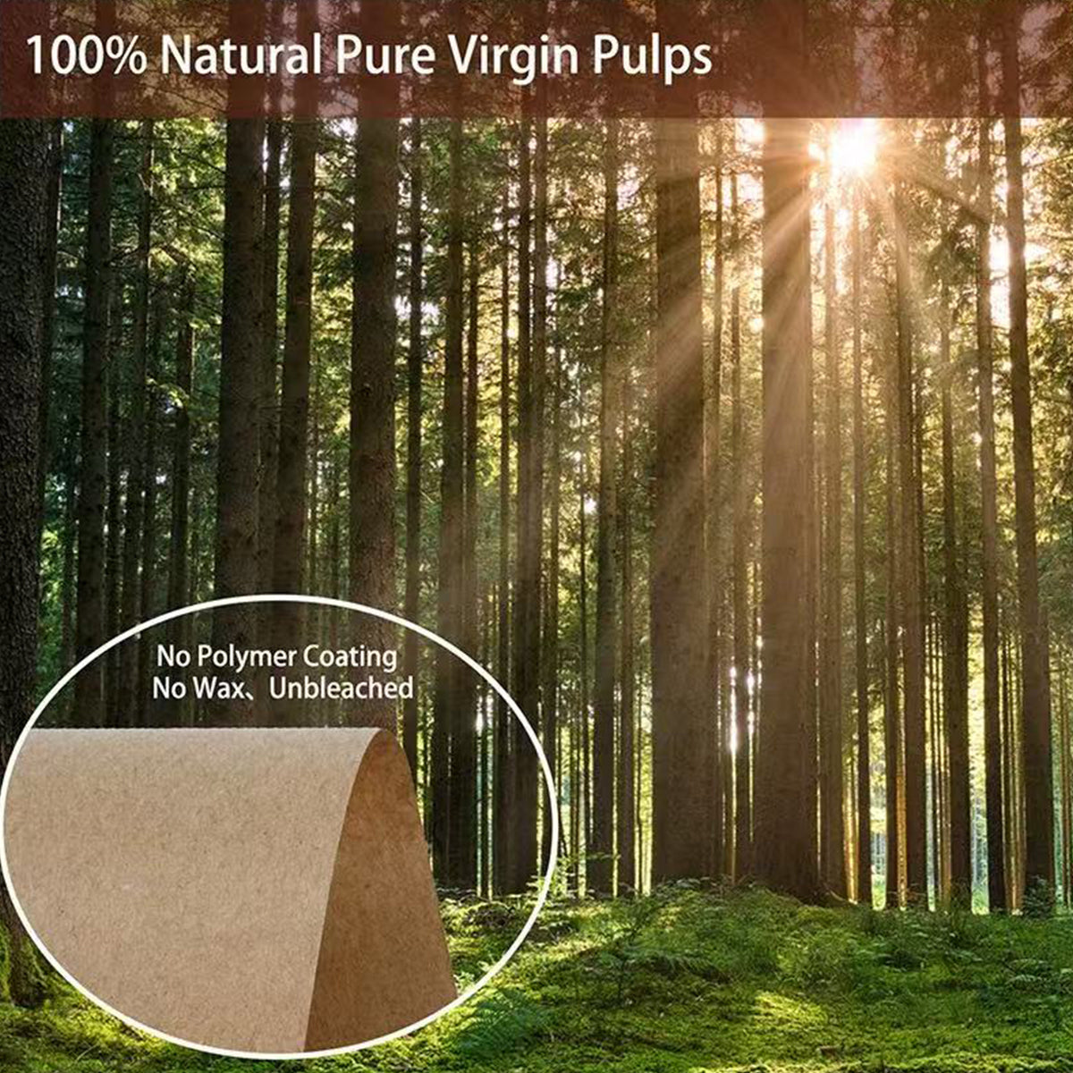 Food Grade Meat Wrapping Paper Heat Resistant Oil Proof Durable