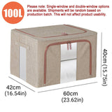 Linen Large Capacity Foldable Storage Box Organizer 3 Colors 1 PCS