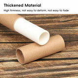 20PCS Kraft Paper Storage Tubes Moisture Resistant Cylindrical Packaging