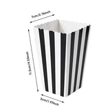 100PCS Popcorn Boxes Food Grade Disposable Snack Packaging