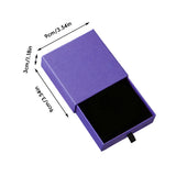10PCS Drawer Jewelry Storage Boxes 9x9x3cm Velvet Organizer