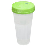 100 Sets 650ml Transparent Drinking Cups with Lids Party Use