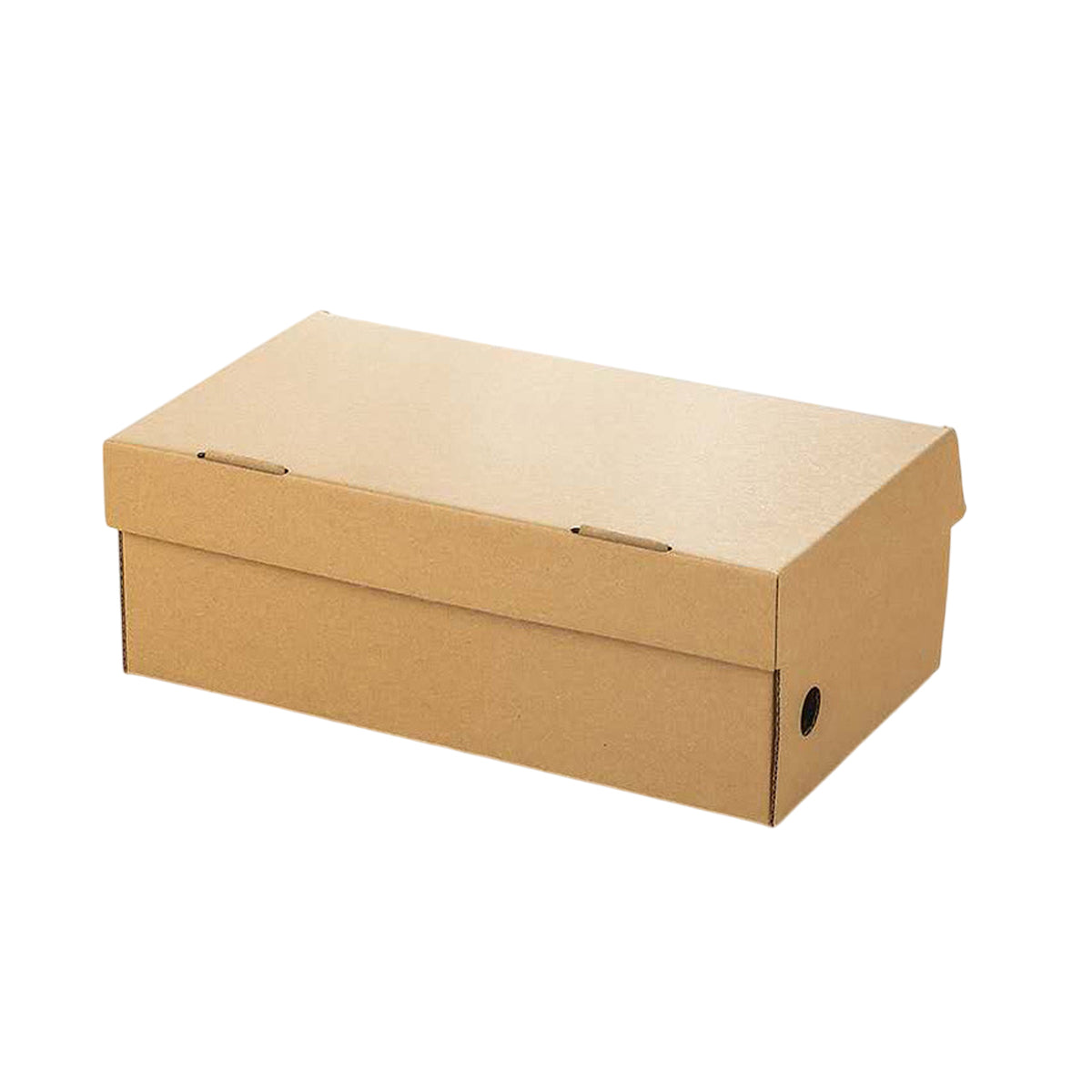 20pcs Kraft Paper Shoe Boxes Clamshell Storage Organizer