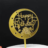Acrylic Happy Birthday Cake Topper 1PC 36Styles Party Cake Decoration - Discount Packaging Warehouse