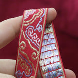 Elegant embroidery ribbon with intricate designs