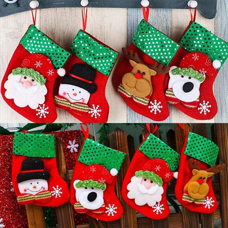 Charming small Christmas stockings for festive decor